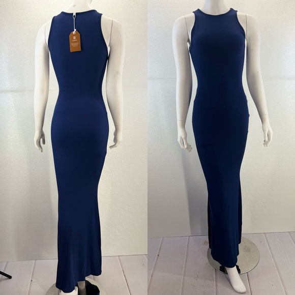 Women's Basic Summer Sexy Lounge Tank Long Dress Elegant Sleeveless Halter Neck - Picture 13 of 17